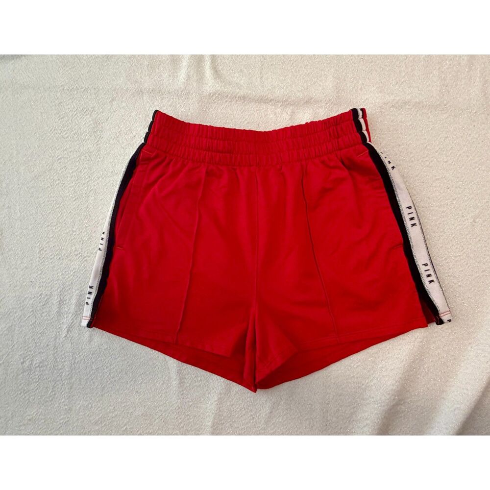PINK VS Sport red track mini shorts. Size small
